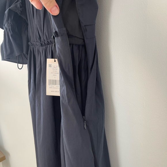 NWOT Cinq à sept Navy Mini Baby Doll Dress w/ Puff Sleeves - Size 0 - Picture 9 of 11